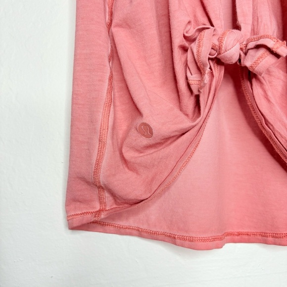 Lululemon All Tied Up Tank *Wash Sublimado Pigment Dye Rustic Coral Size 8 - Picture 4 of 6